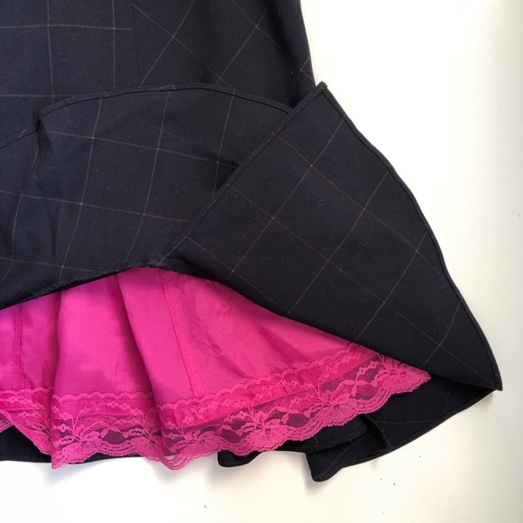 Sz 2 Moulinette Soeurs Navy Pinstripe Dress - Picture 4 of 5